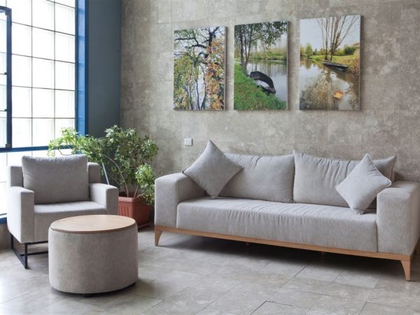 ספת ישיבה תלת "לונדון"