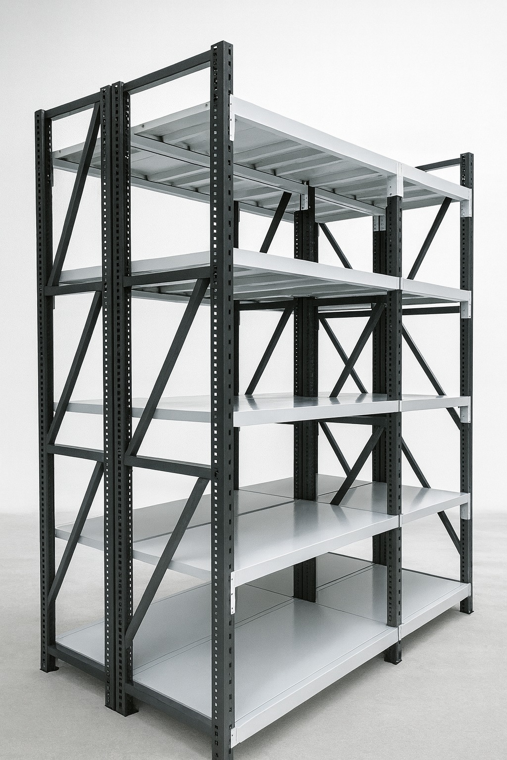 יחידת מידוף ברזל מקצועית גוון שחור – תמונה 2