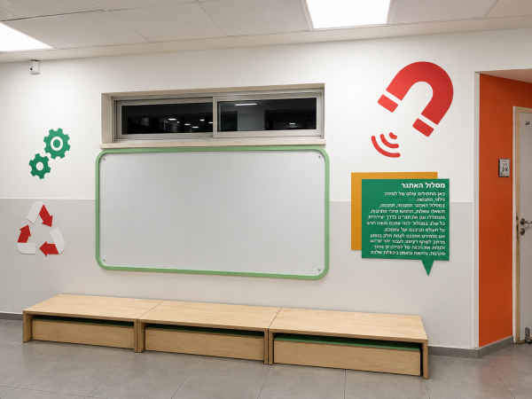 במה בשילוב לוח דגם "סמארט"